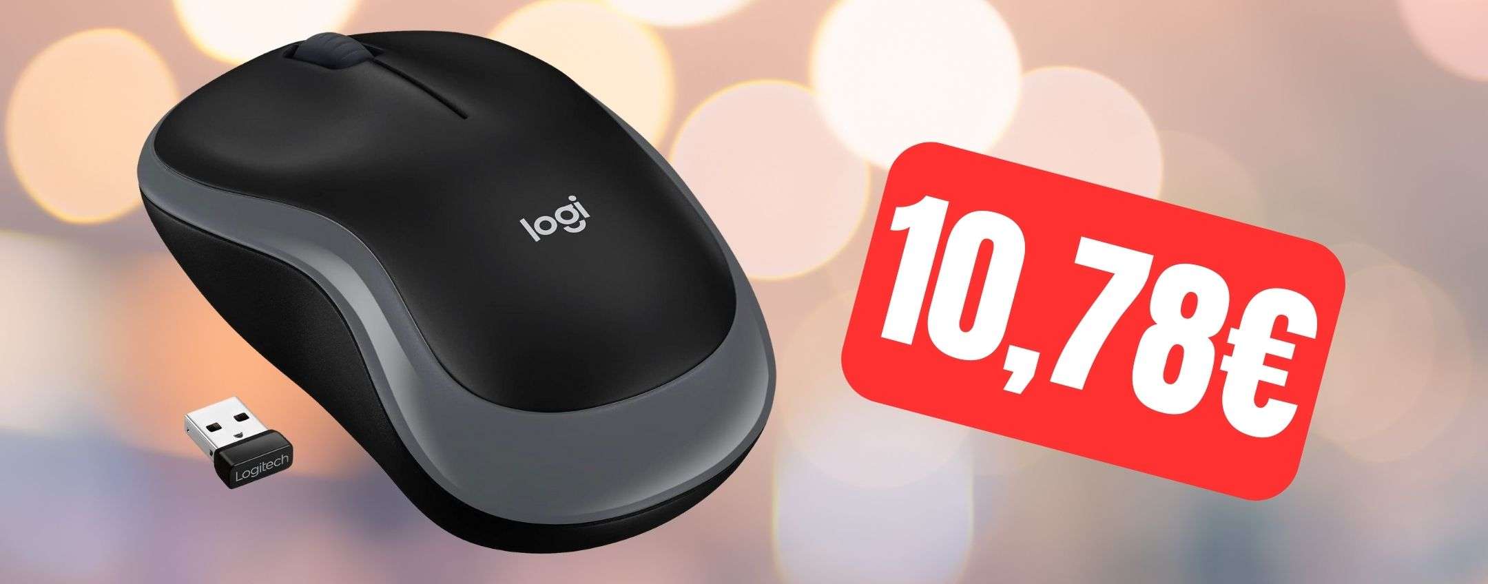 Mouse Logitech Wireless: piccolo e portatile, a soli 10 euro su