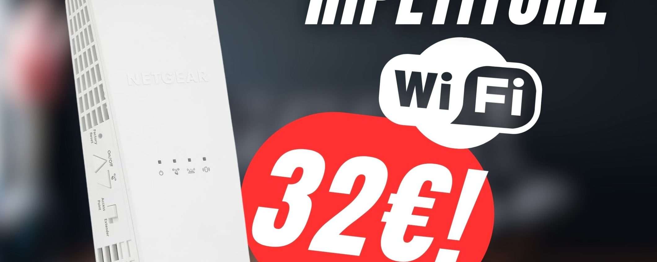 RIBASSO INCREDIBILE per il Ripetitore WiFi NETGEAR (-59%)