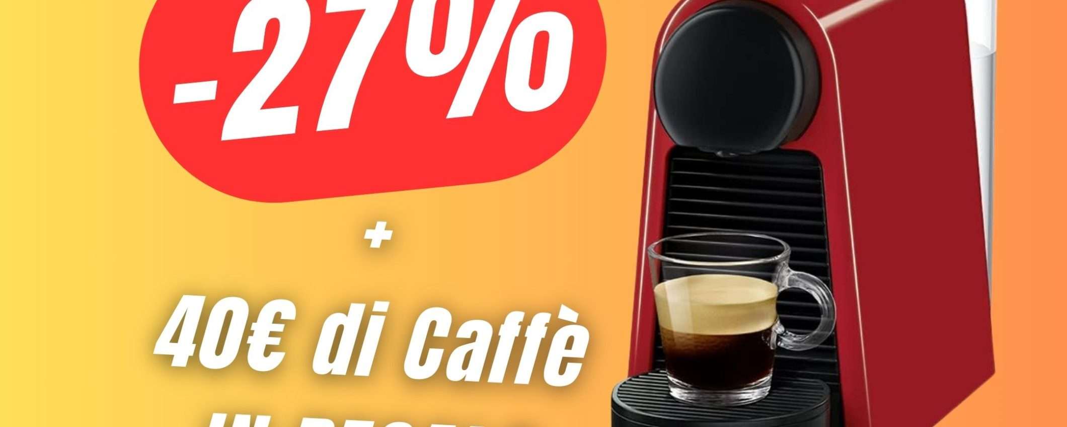 SCONTO+Capsule in REGALO con questa Macchina da Caffè Nespresso!