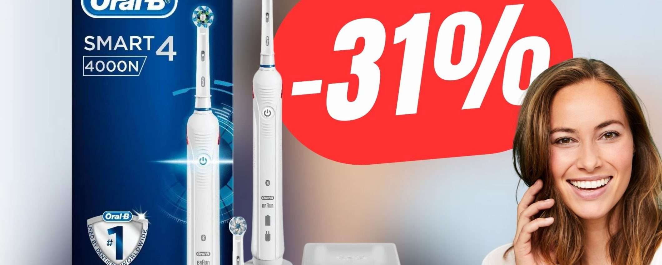 Migliora la tua igiene dentale con lo Spazzolino Elettrico Oral-B! (SCONTATO del 31%)