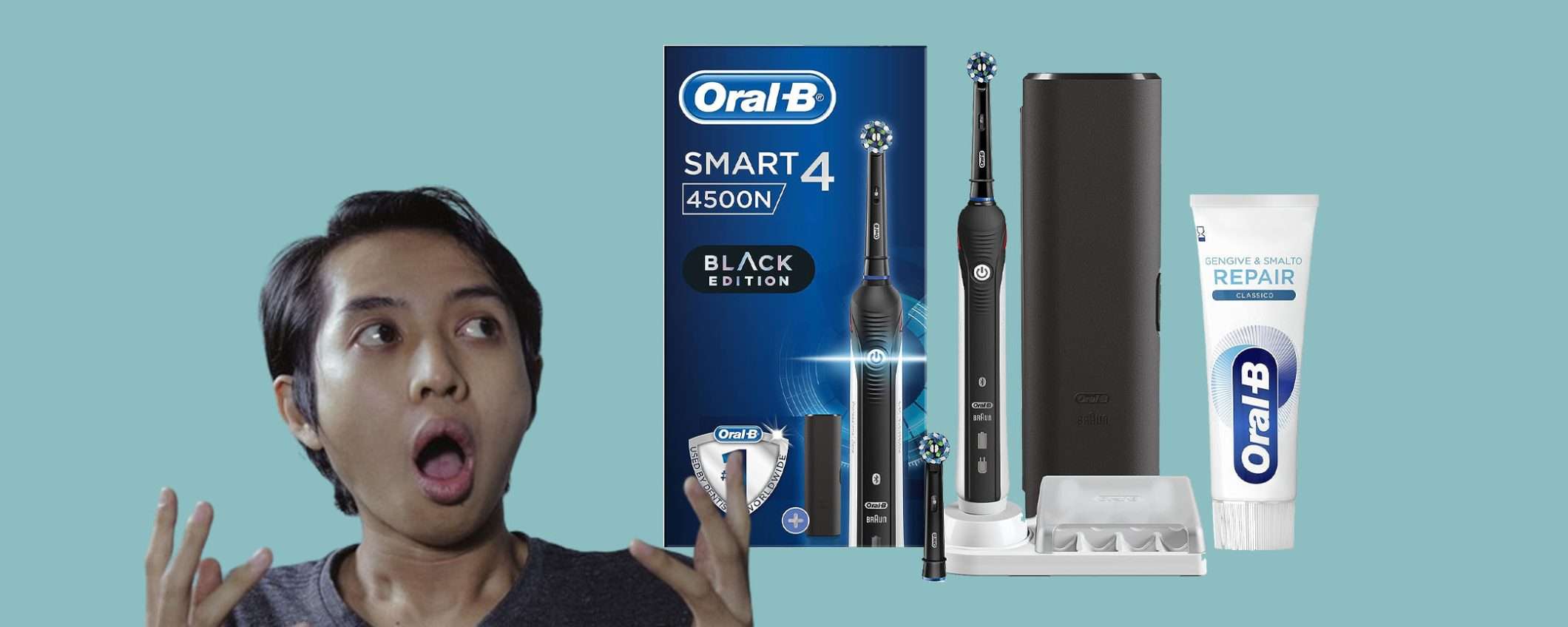 Oral-B Smart 4 lo spazzolino elettrico oggi in offerta FOLLE (-45%)