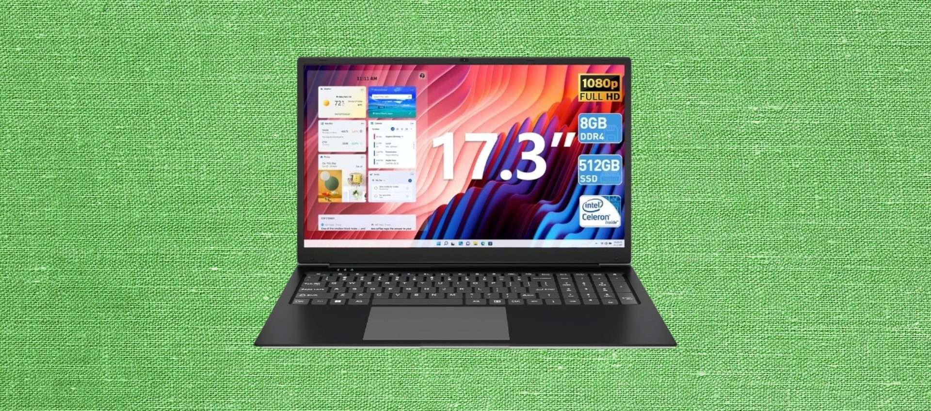 Laptop da 17 pollici ad un prezzo sfacciato su Amazon: lo paghi solo 269€ (-33%)