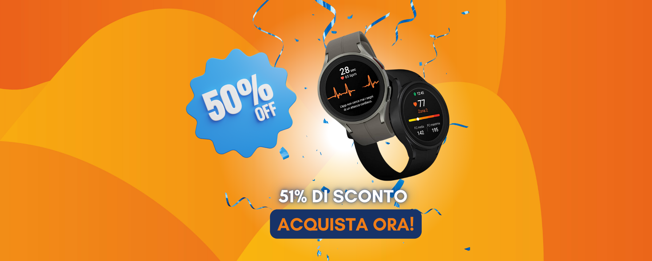 Samsung Galaxy Watch5 Pro con sconto SHOCK del -51%