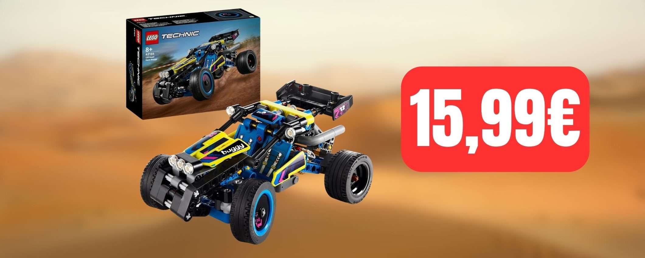 Solo 15,99€ per il set LEGO Buggy da Corsa: il più venduto su Amazon