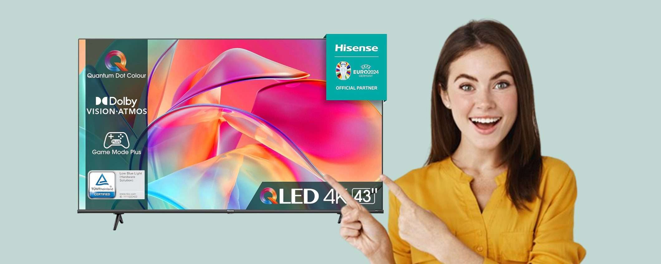 Smart TV 4K QLED Hisense da 43