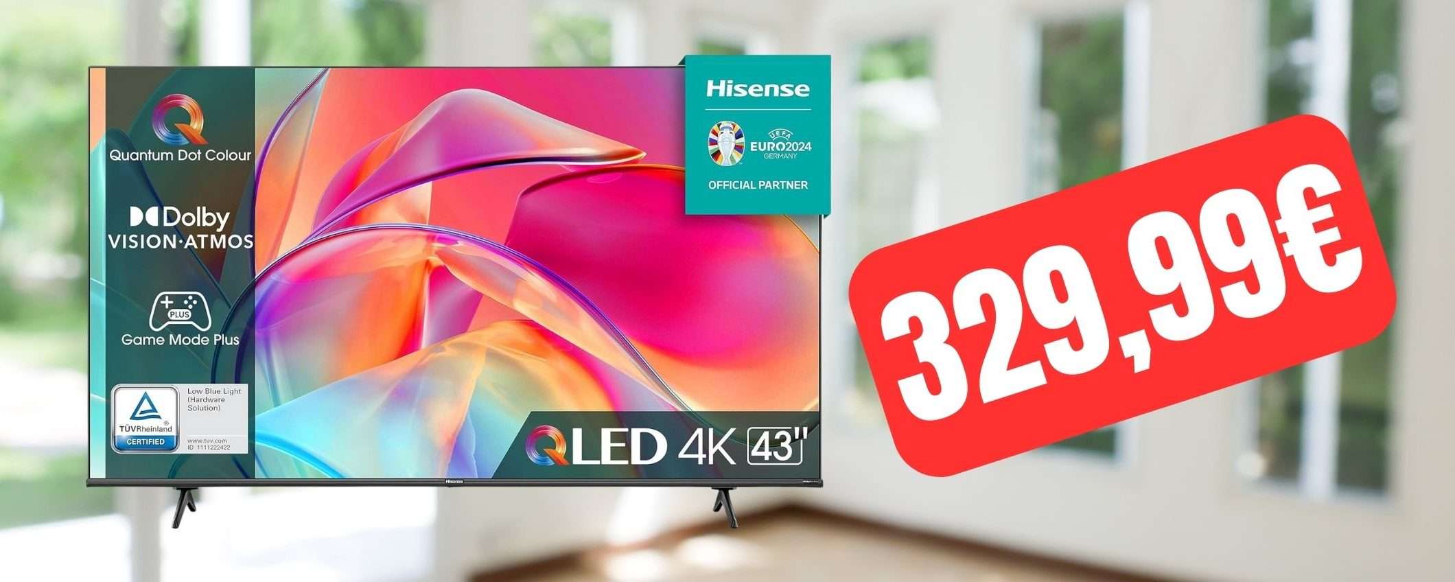 Smart TV Hisense QLED 4K 43