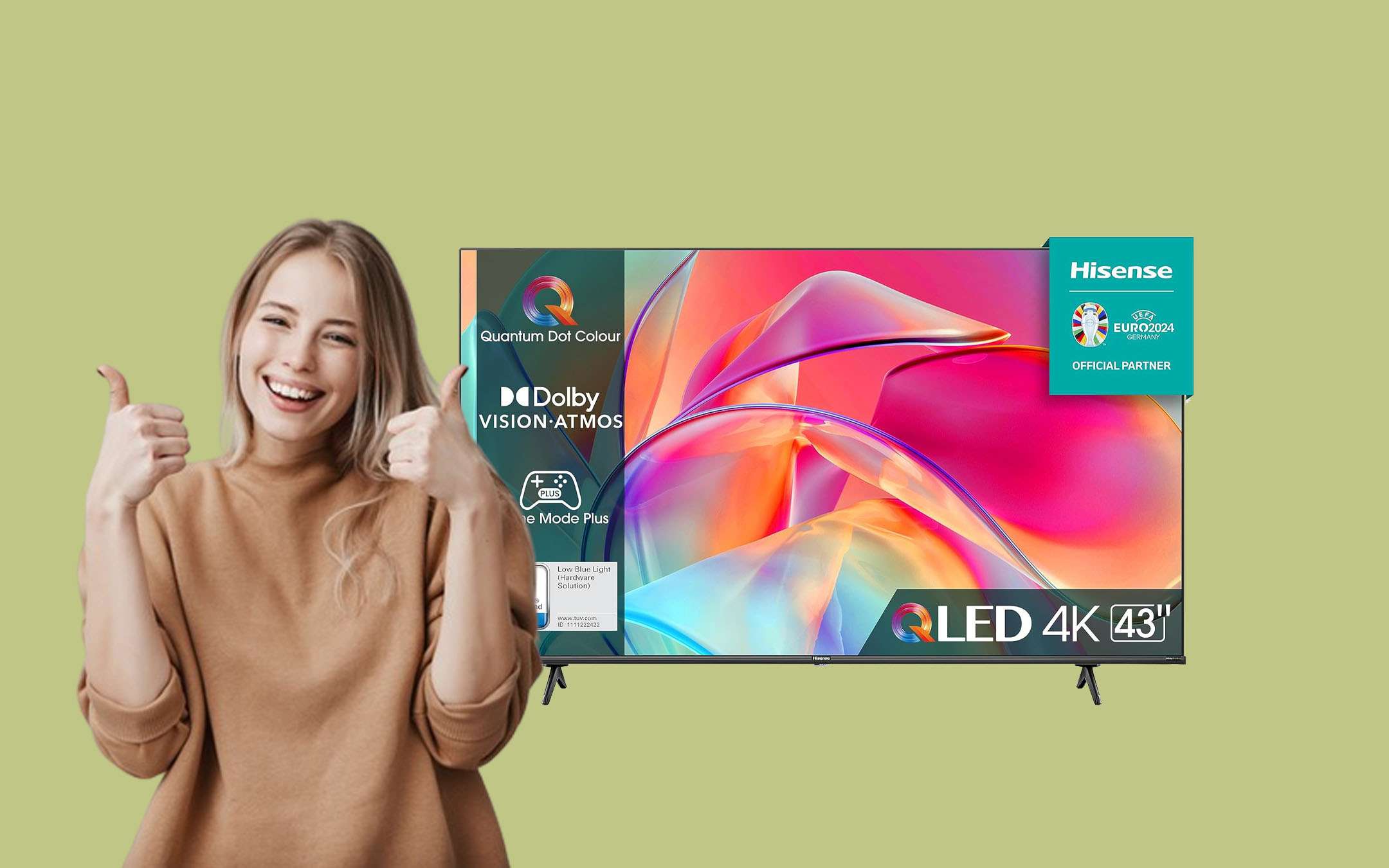 Smart Tv Hisense 4k Qled Da 43 Pollici In Offerta Super A 329€ 7404