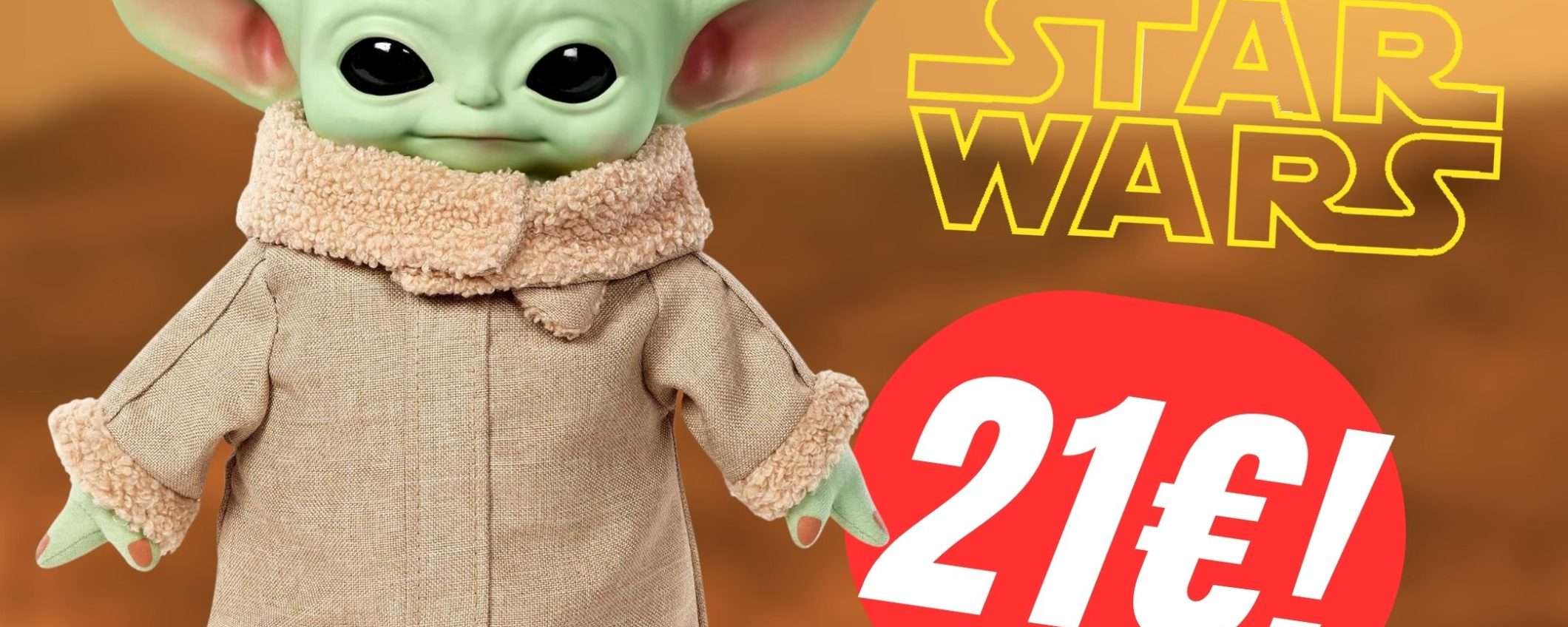 MINIMO STORICO per il Peluche di Grogu (Baby Yoda) a soli 21€!