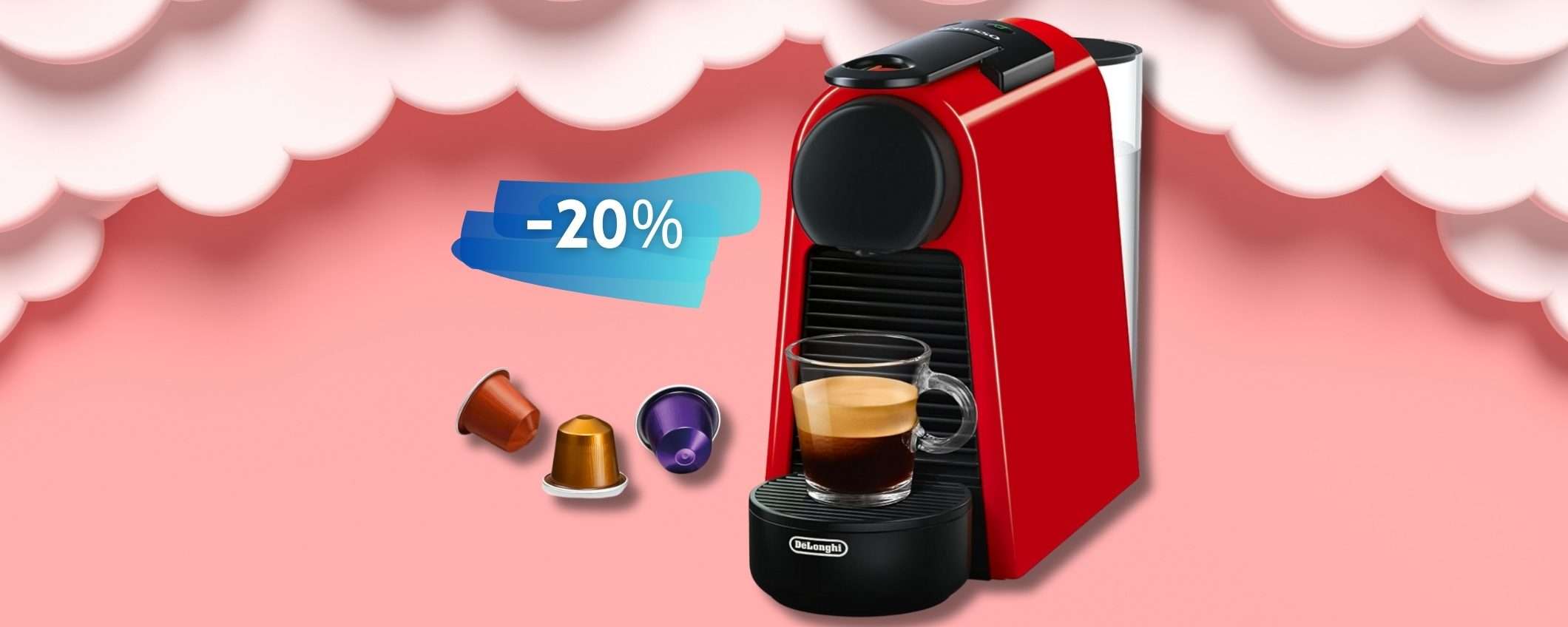 Nespresso Essenza Mini in SCONTO con 40€ di capsule in REGALO (Amazon)