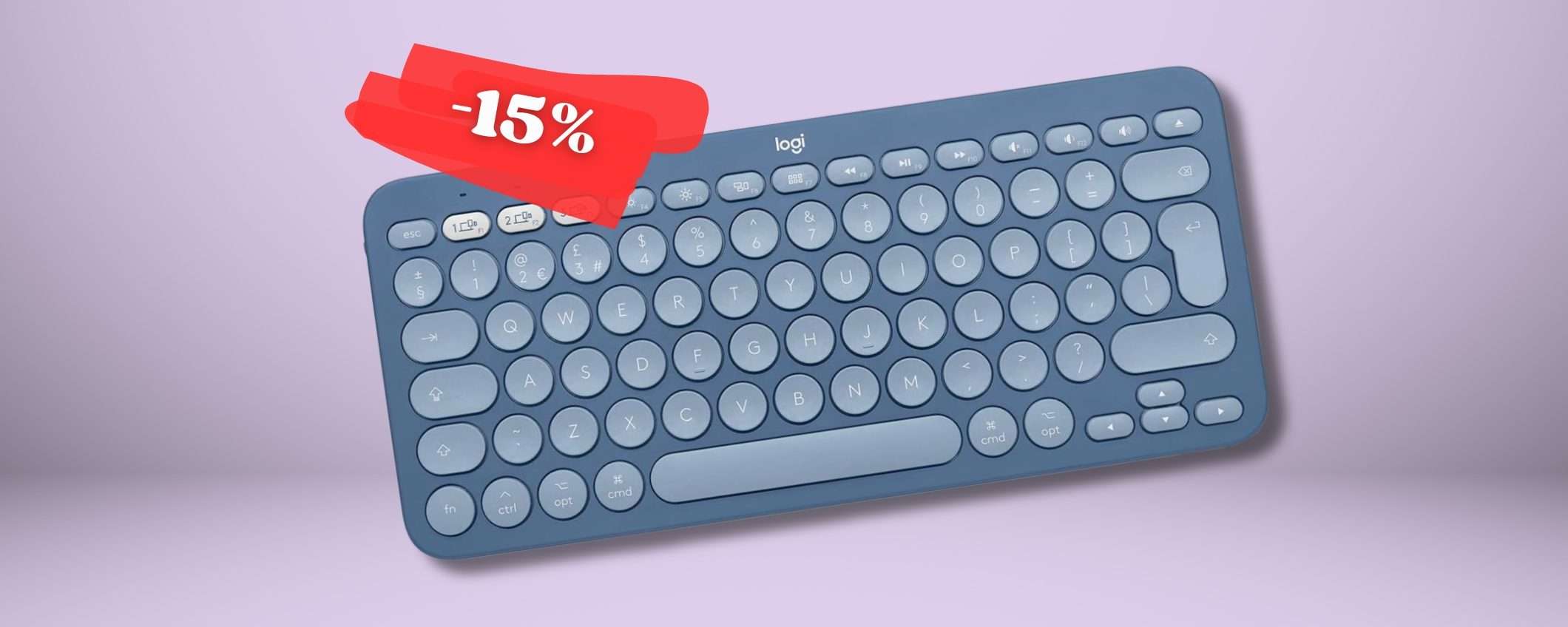 Logitech K380 colora la scrivania, tastiera layout MAC e TANTO altro