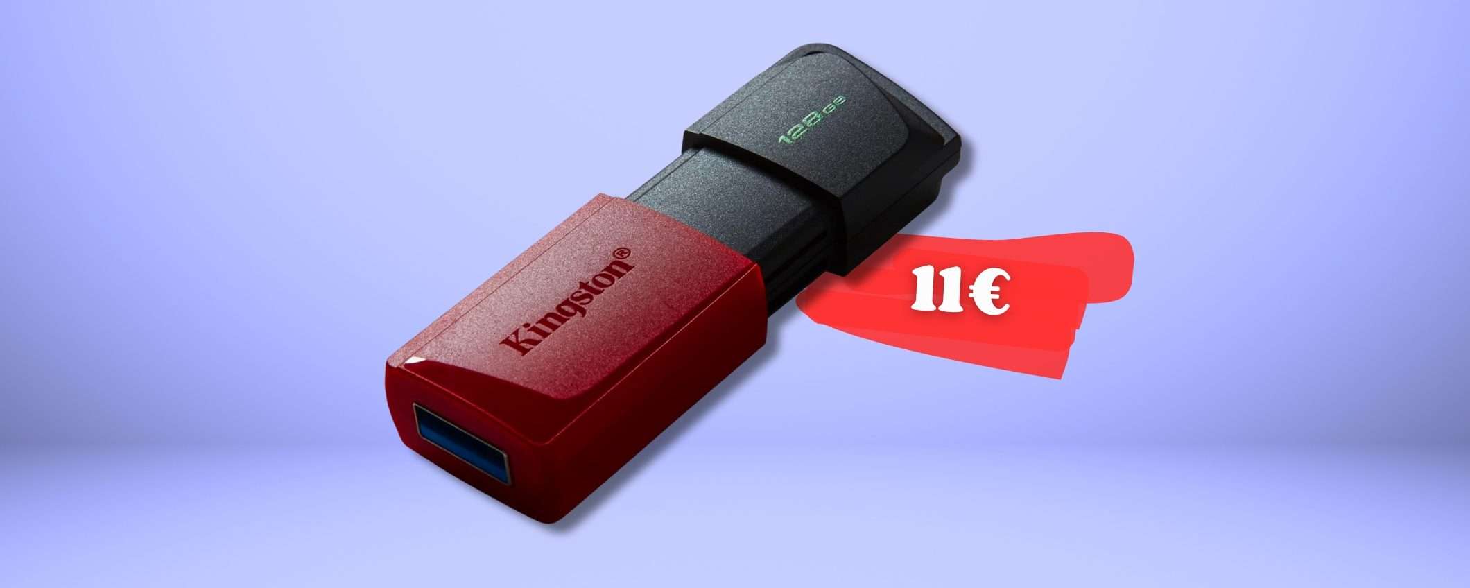 128GB di spazio a portata di CHIAVETTA USB 3.2, prezzo in PICCHIATA