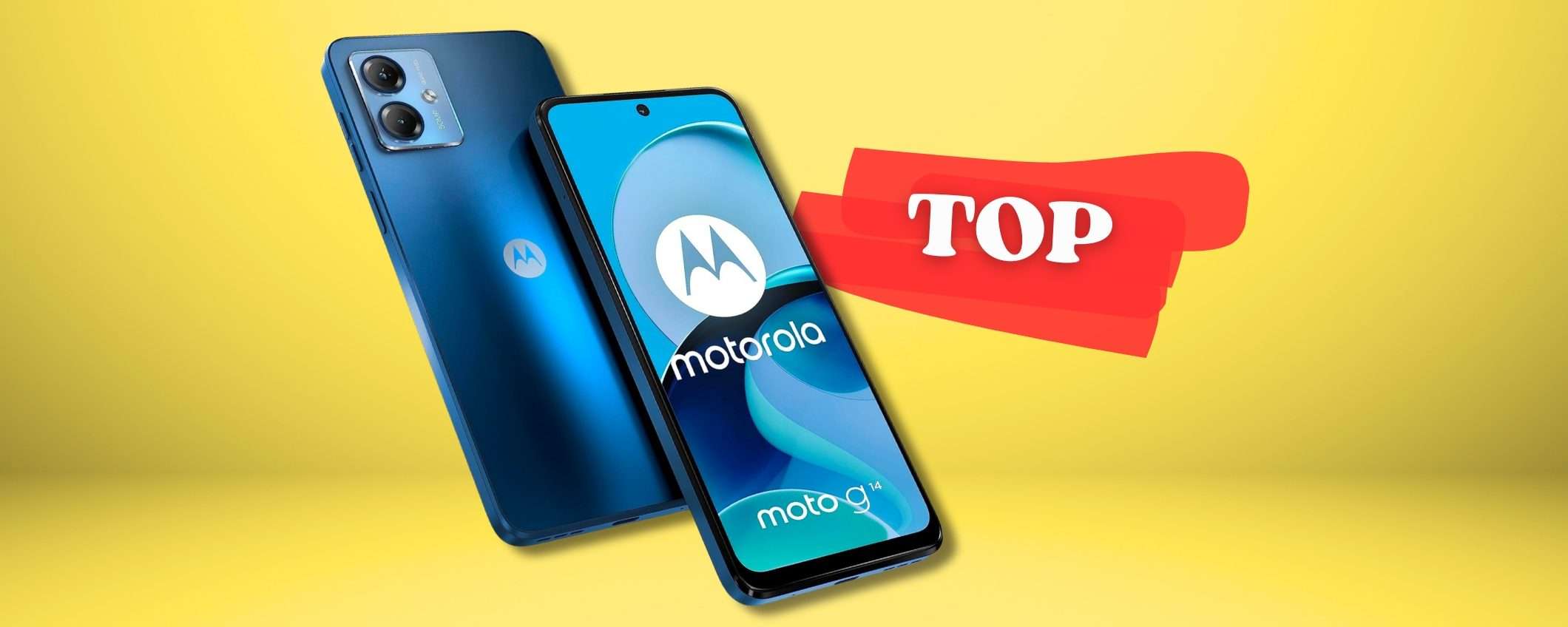 Motorola Moto g14 per smartphone sotto 150€ da memoria TOP e Dual SIM