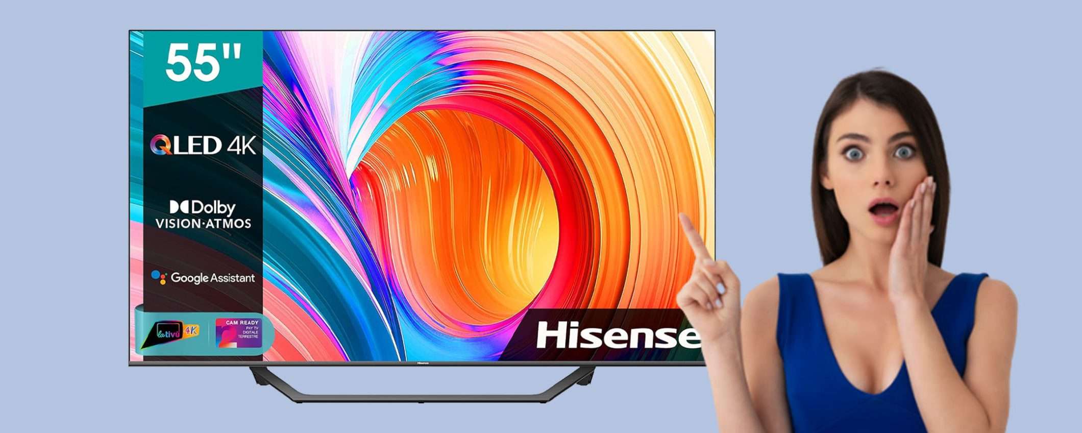 TV Hisense QLED 4K Smart da 55