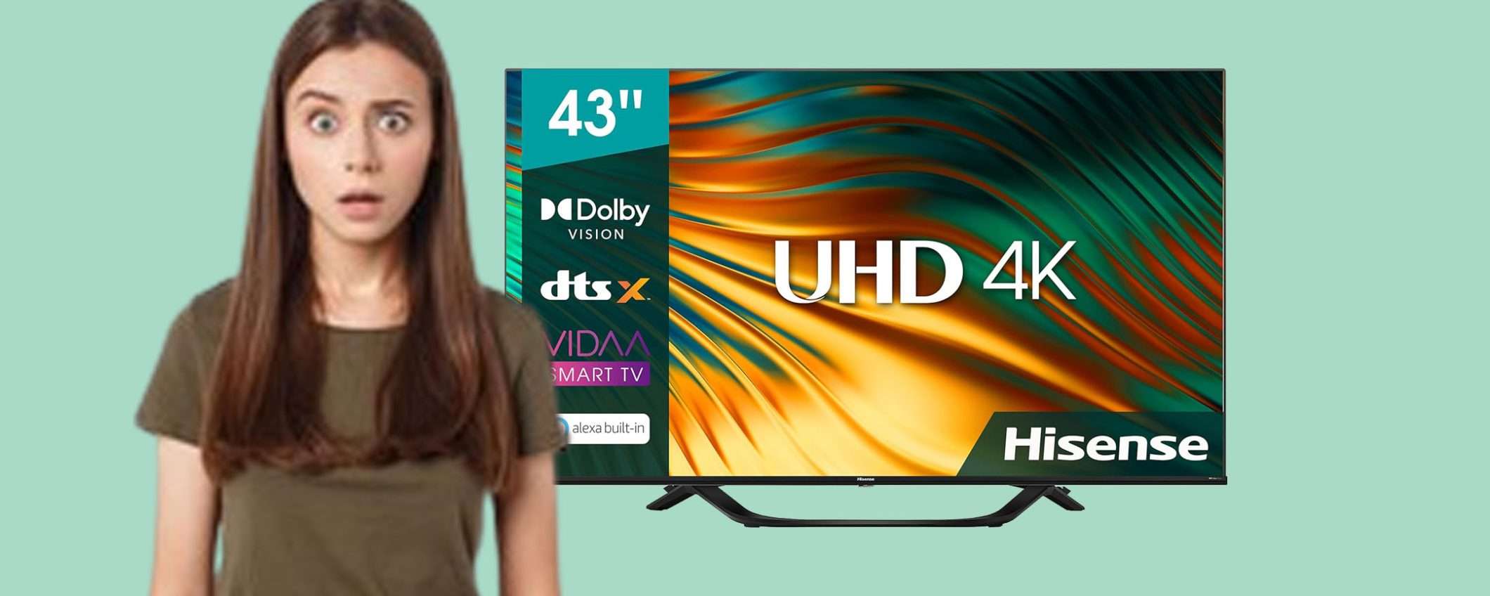 TV Hisense UHD 4K Smart da 43