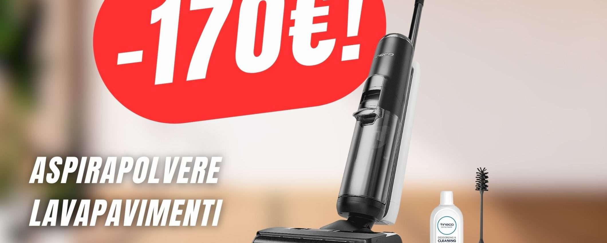 SCONTO+COUPON per l'Aspirapolvere Lavapavimenti (170€ in meno!)