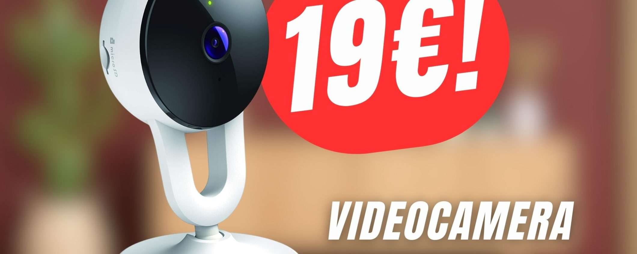 Questa Videocamera di Sorveglianza CROLLA a soli 19€!