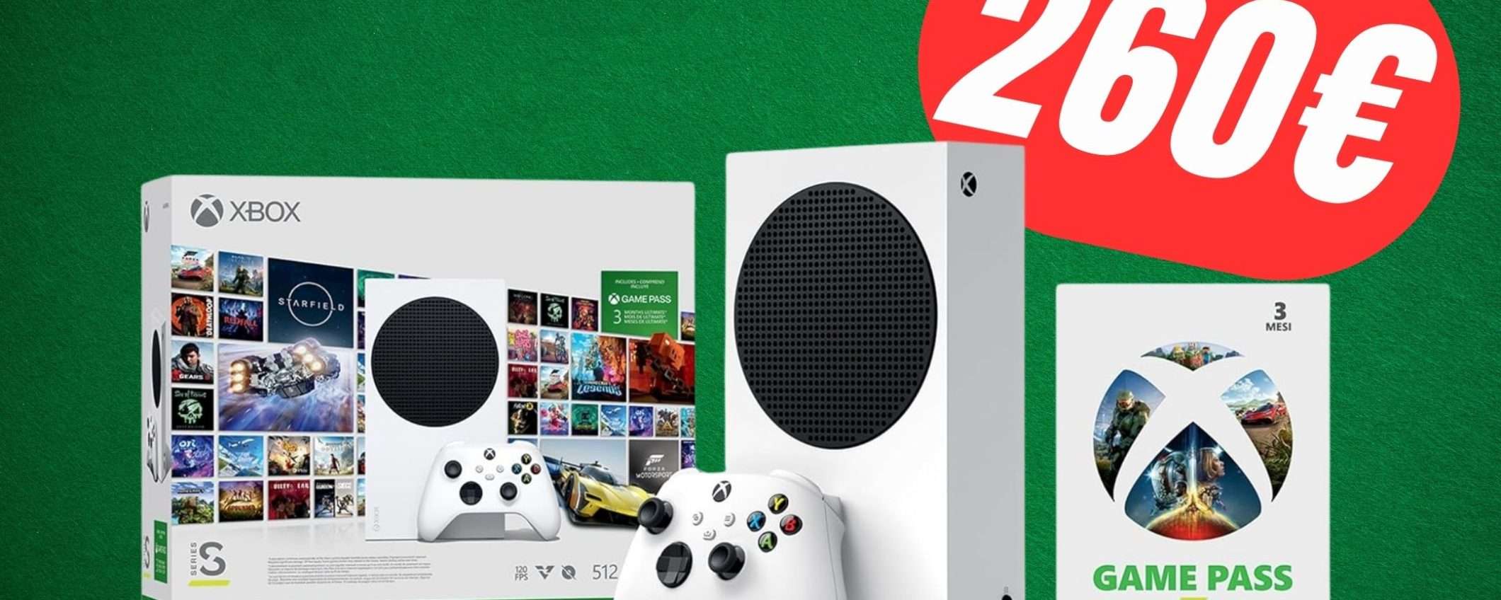 Xbox Series S con 3 mesi di Game Pass Ultimate è in SCONTO!