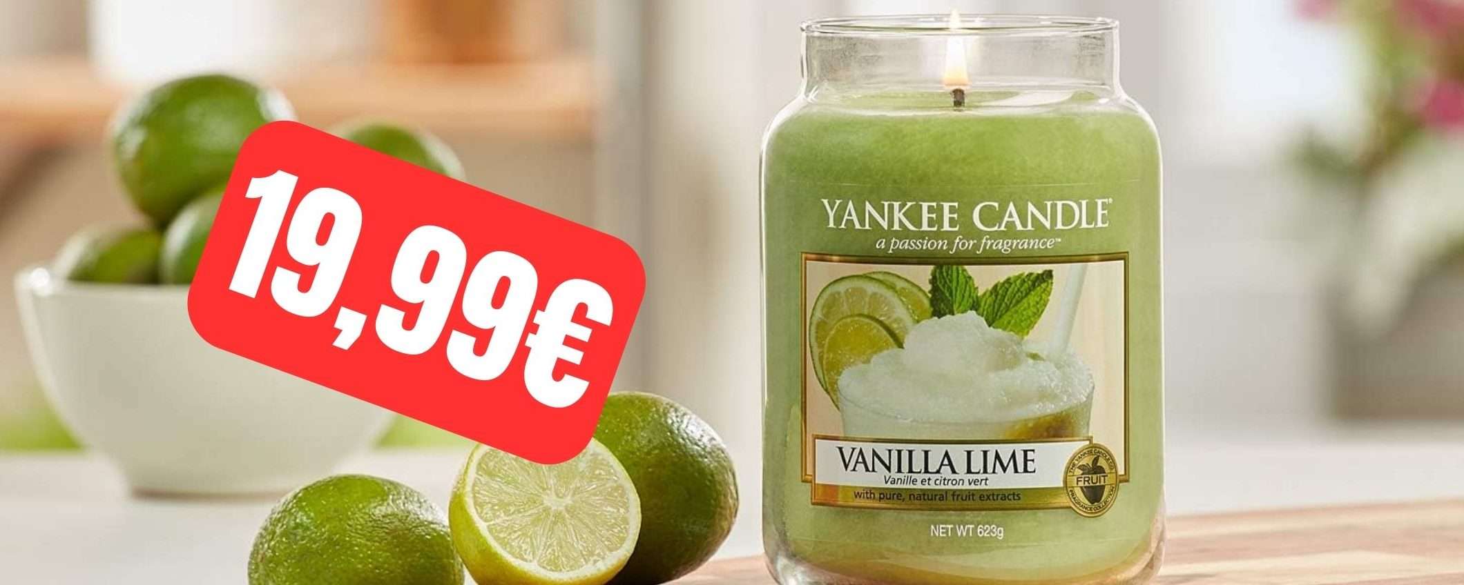 Candela profumata Yankee Candle: giara media a 19,99€ (-26%)