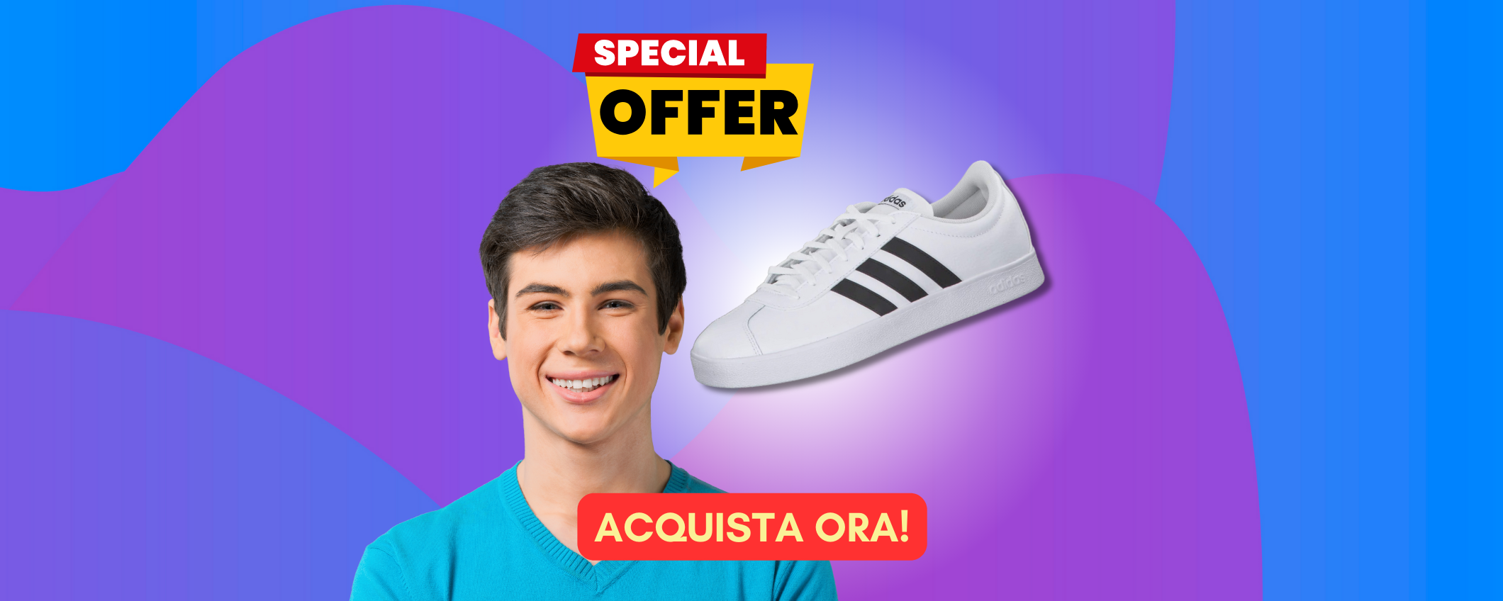 Sneakers adidas VL Court 2.0: sconto FOLLE del 40%