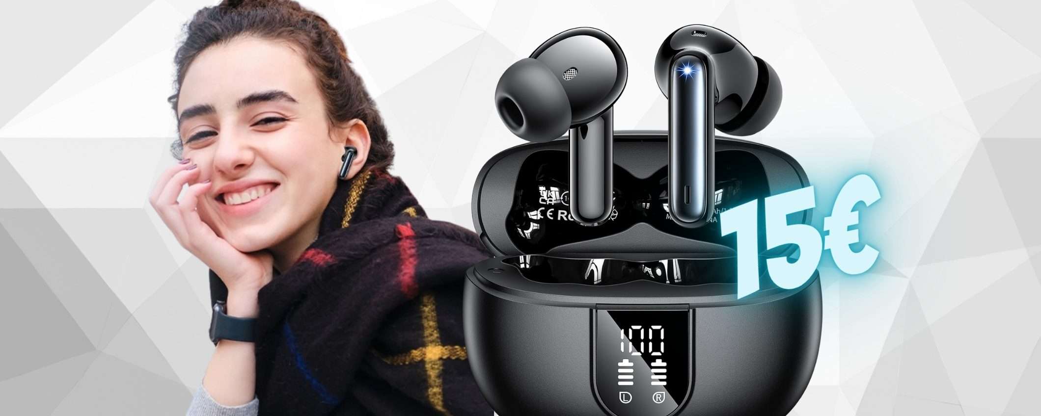 Auricolari Bluetooth SPETTACOLARI a soli 15€: OFFERTA FOLLE