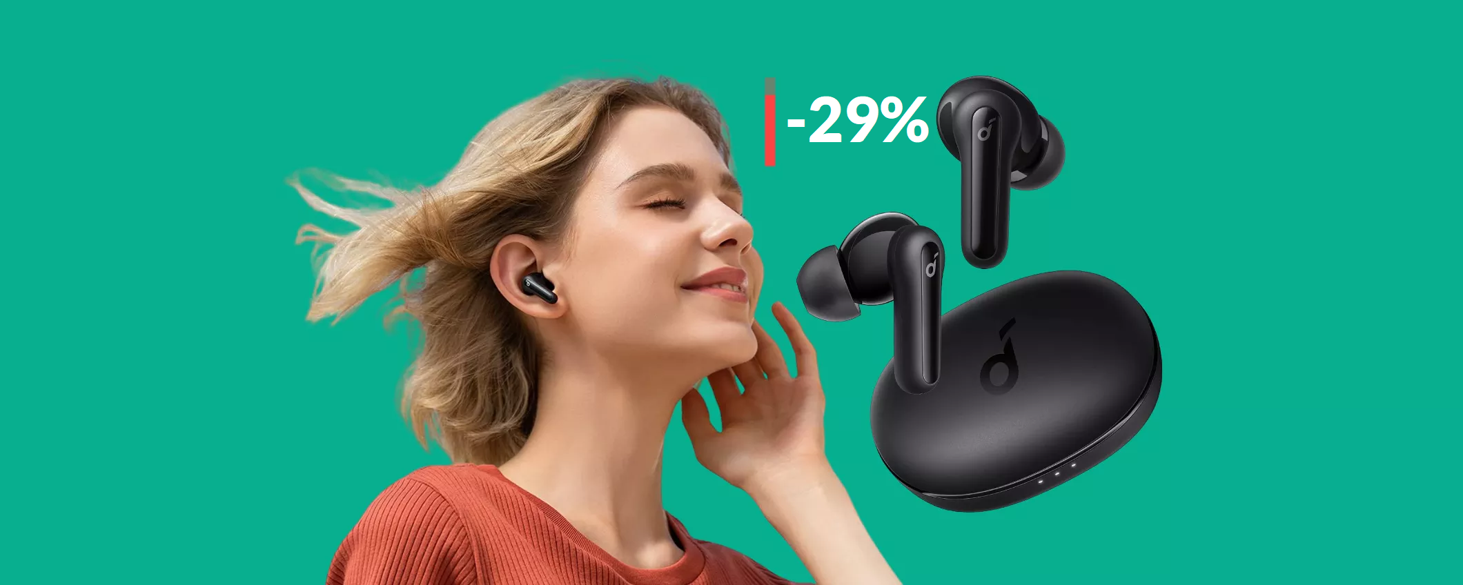 Auricolari Soundcore al prezzo più basso di SEMPRE: tuoi con 24€