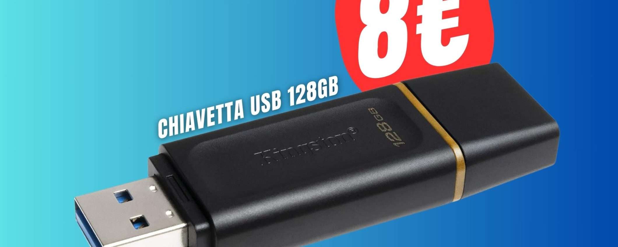 Chiavetta USB da 128GB a soli 8€ su Amazon?! FAI PRESTO