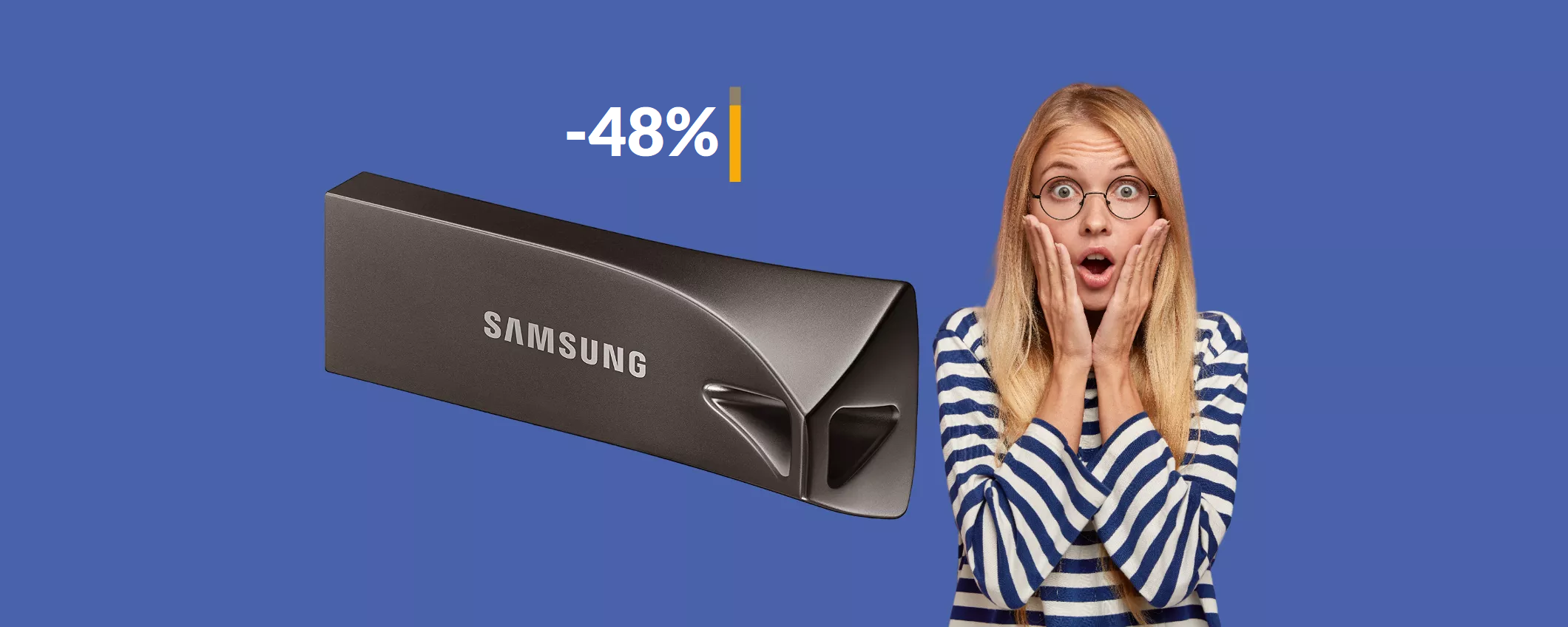 Chiavetta USB Samsung 256GB: non troverai di meglio a soli 34€