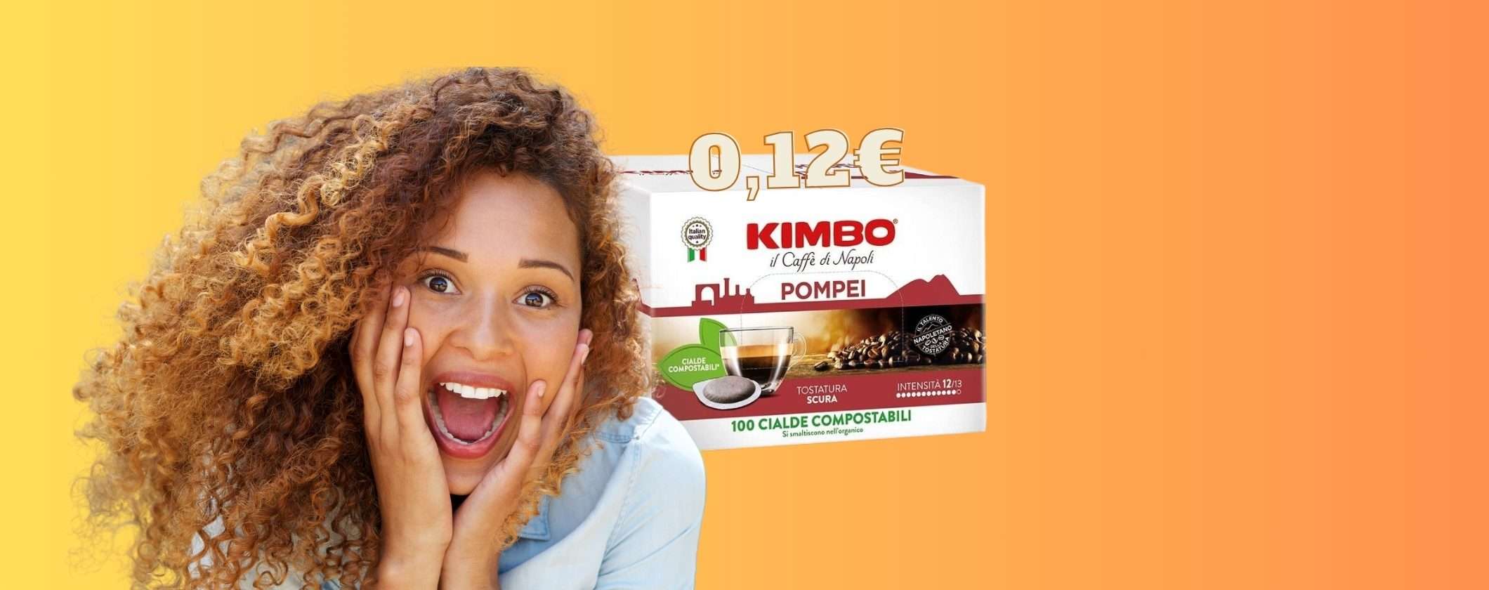 Cialde Caffè Kimbo qualità premium a soli 0,12 cent l'una su eBay