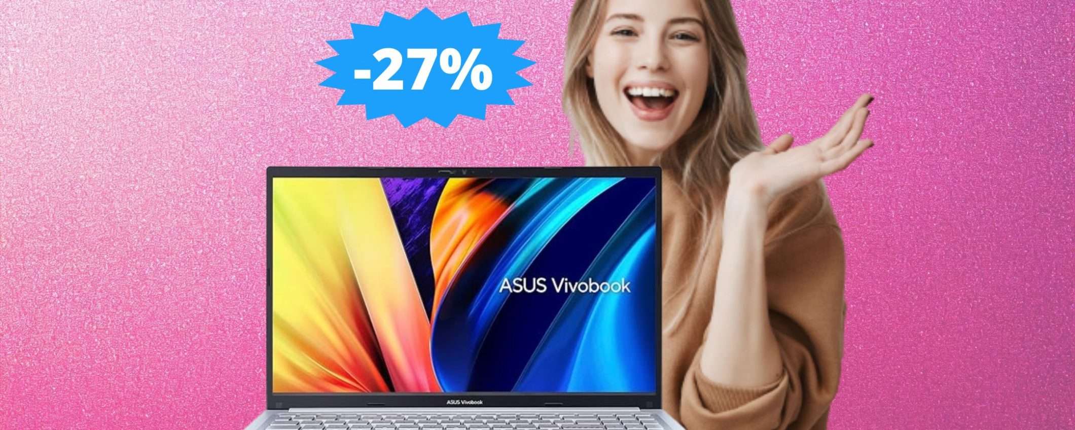 ASUS Vivobook 15: SUPER sconto di 200 euro su Amazon