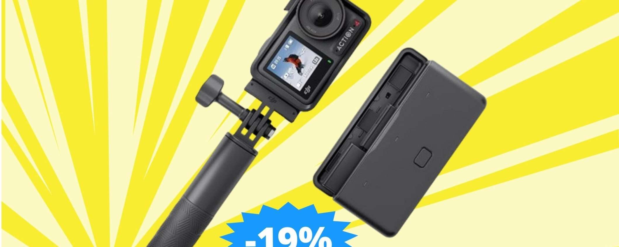 DJI Osmo Action 4 Combo Adventure: SUPER sconto del 19%