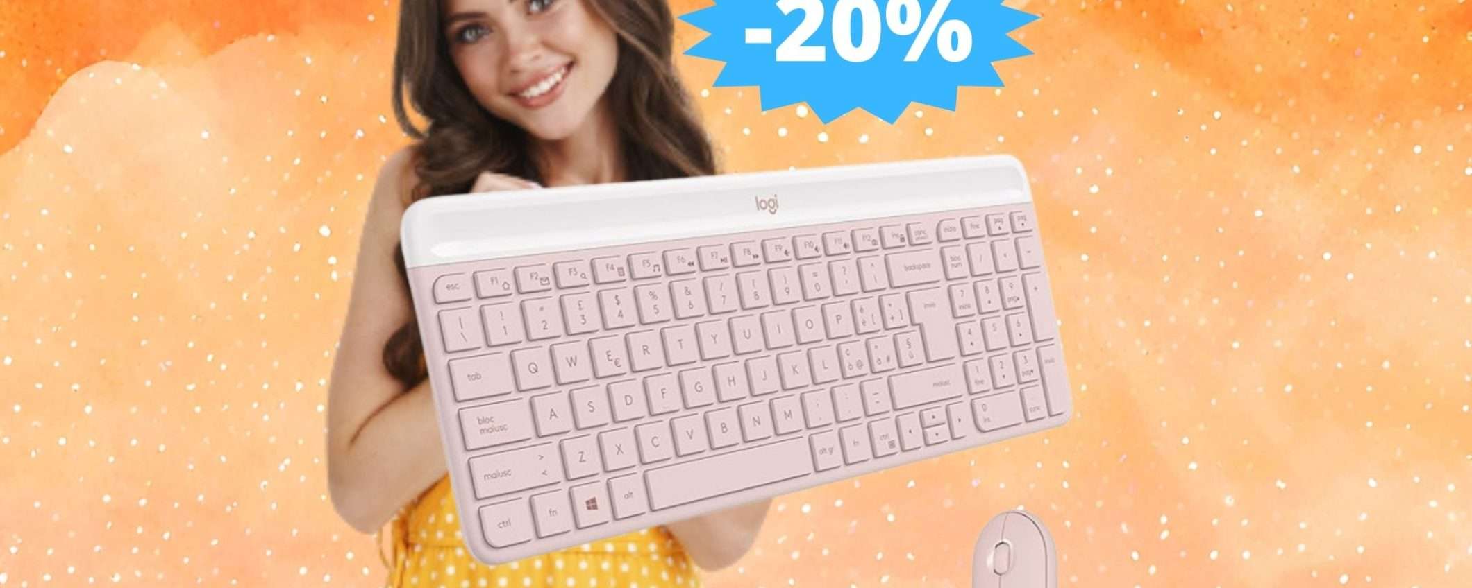 Logitech MK470 Slim: prezzo IMBATTIBILE su Amazon (-20%)