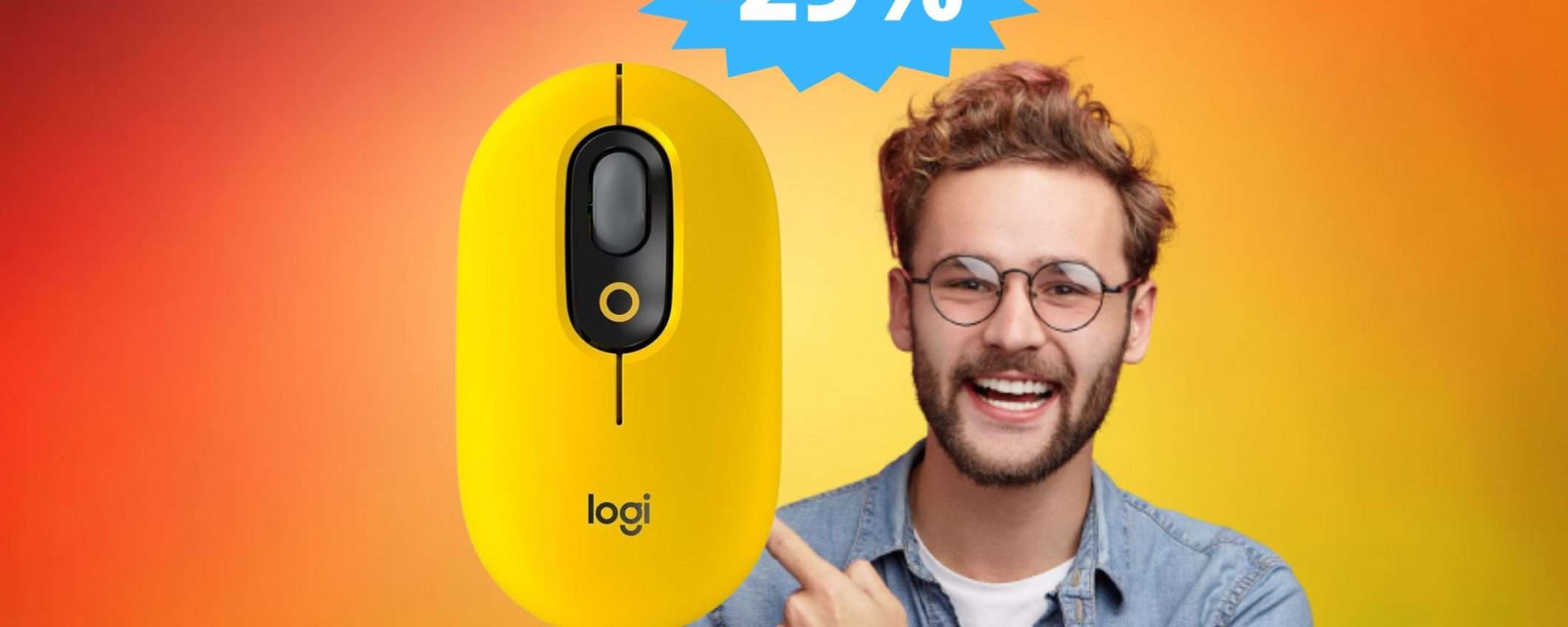 Mouse ambidestro Logitech POP: un'OCCASIONE imperdibile (-29%)