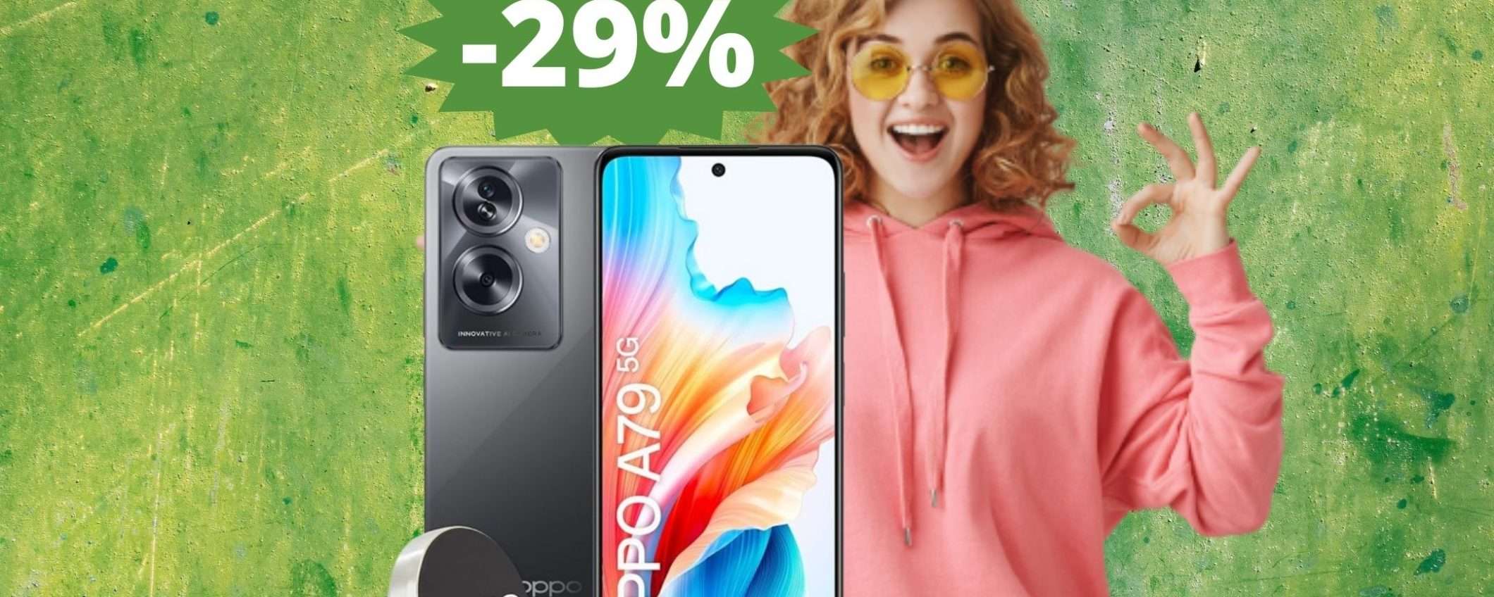 OPPO A79: tecnologia di punta in MEGA sconto del 29%