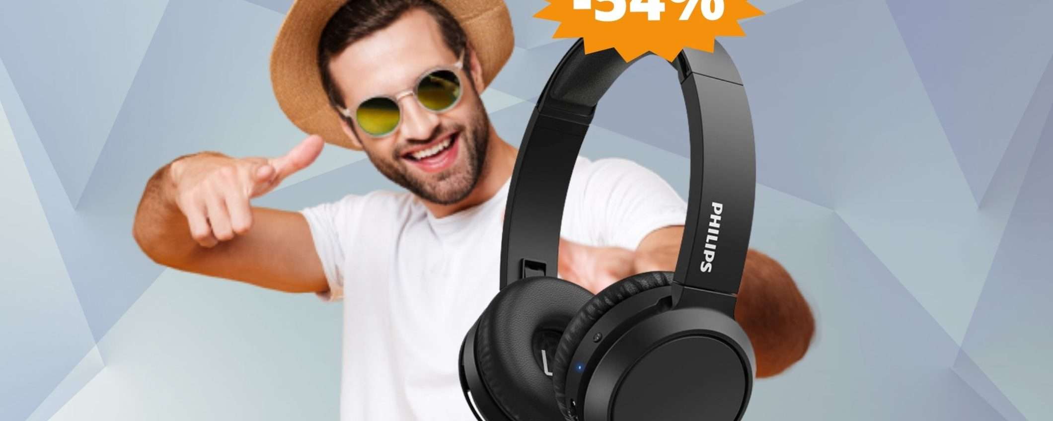 Cuffie Philips: CROLLO del prezzo su Amazon (-54%)