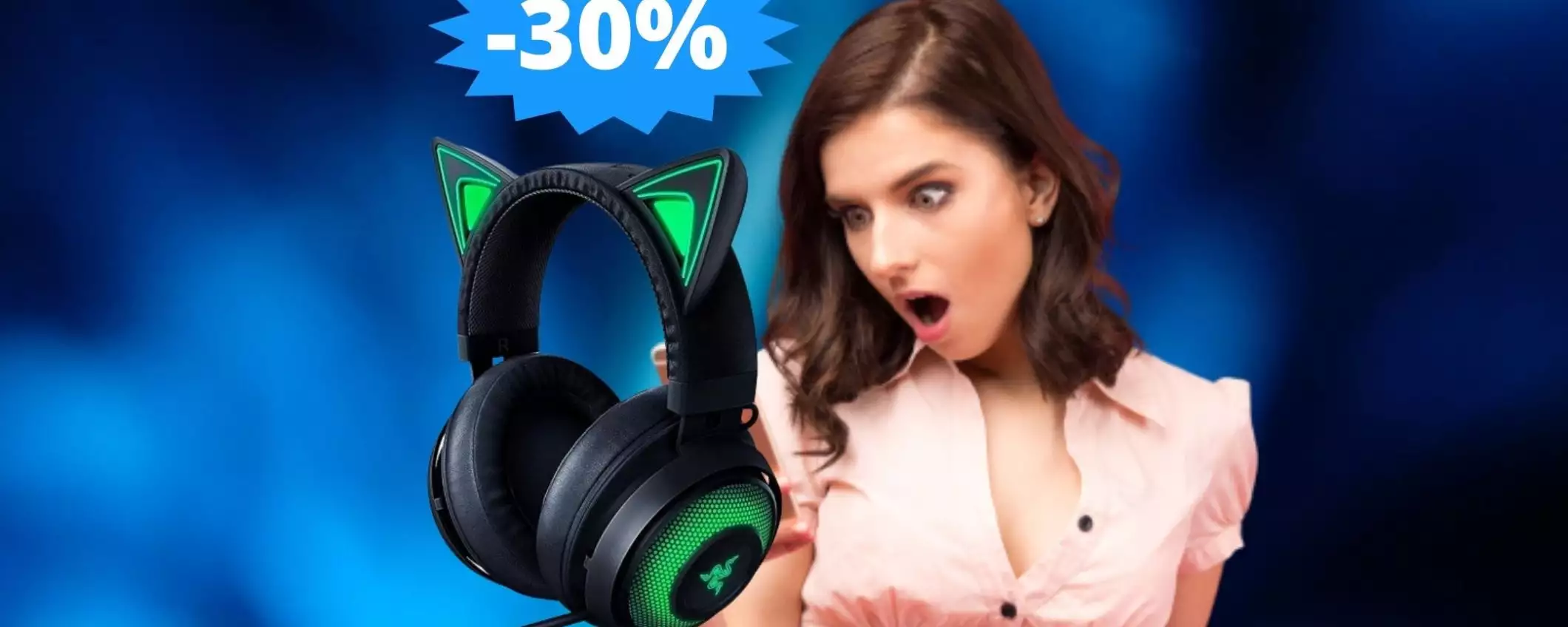 Razer Kraken Kitty Edition: sconto IMBATTIBILE del 30%