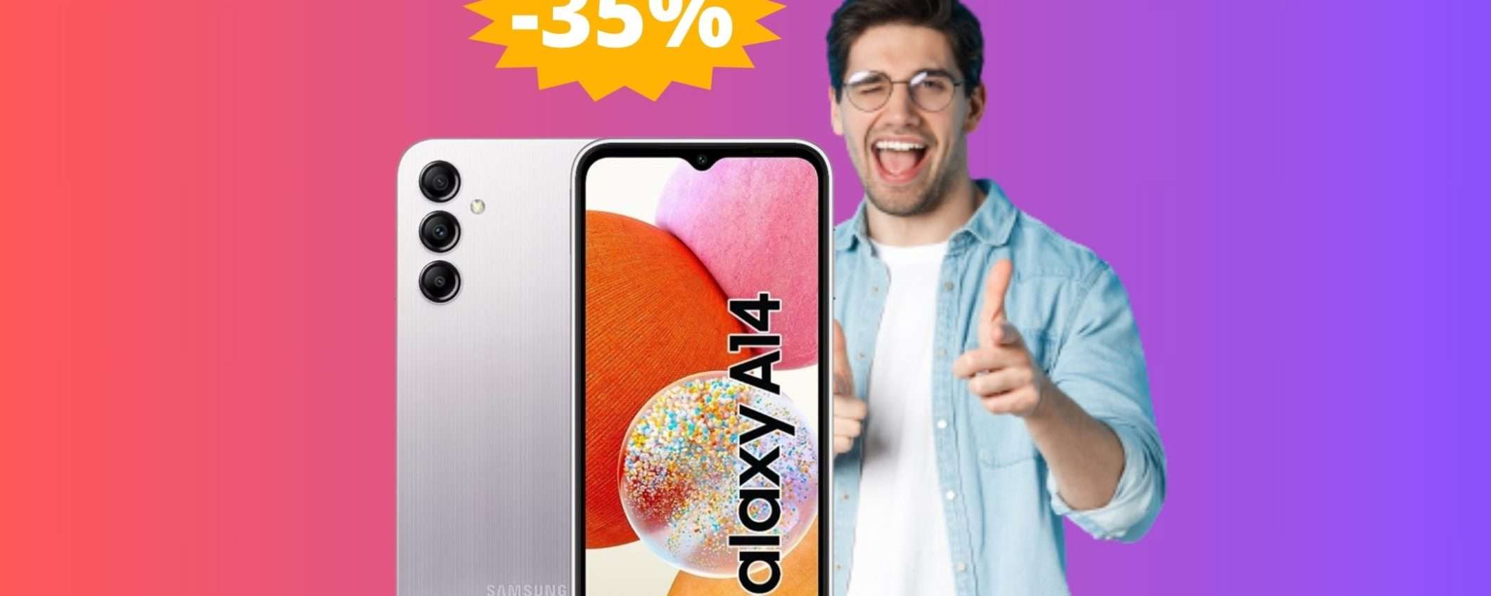 Samsung Galaxy A14: anno nuovo, AFFARE nuovo (-35%)