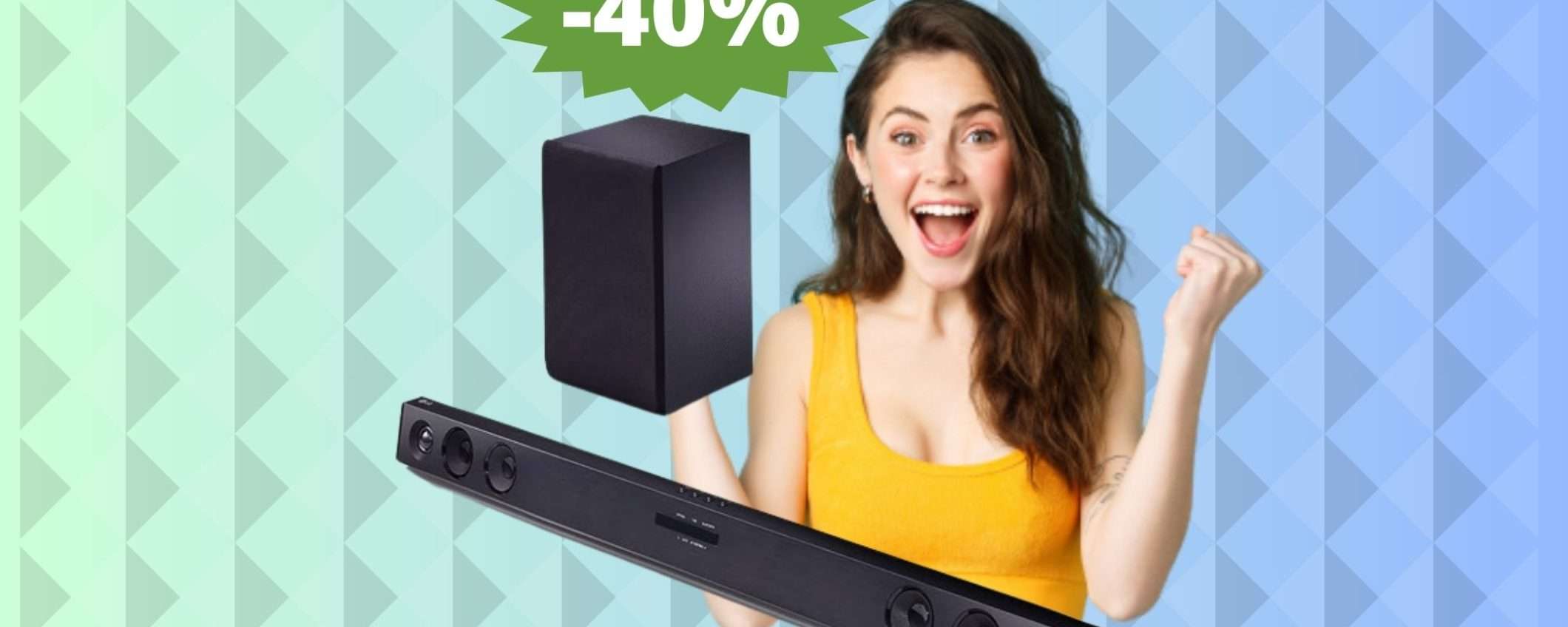 Soundbar LG SQC2: esperienza audio ECCEZIONALE (-40%)