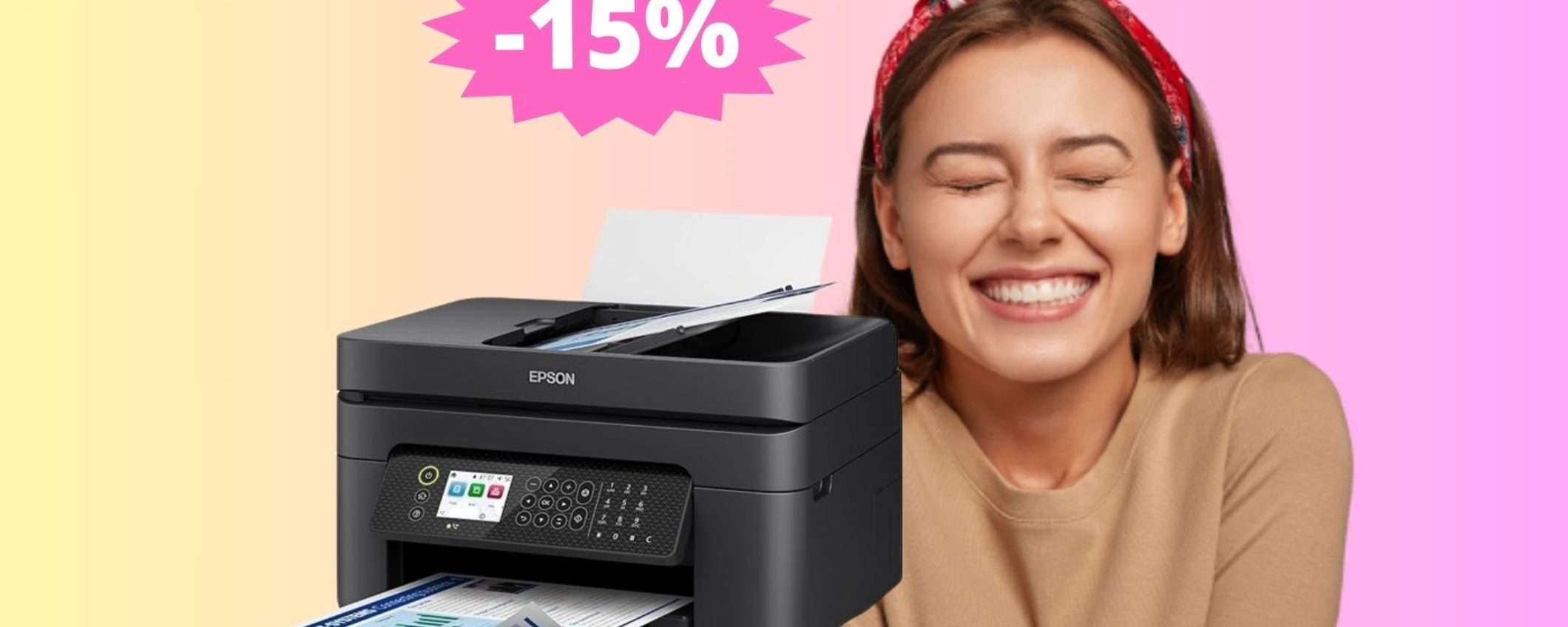 Stampante Epson Workforce: IMBATTIBILE a questo prezzo (-15%)