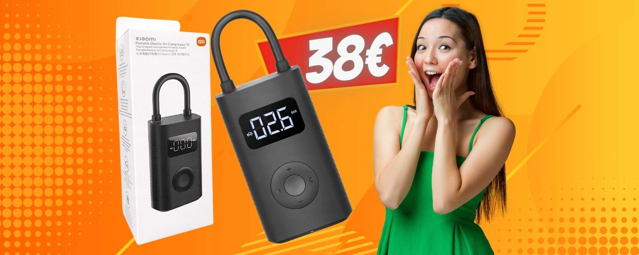 L'inimitabile compressore portatile Xiaomi è su eBay a un SUPER PREZZO