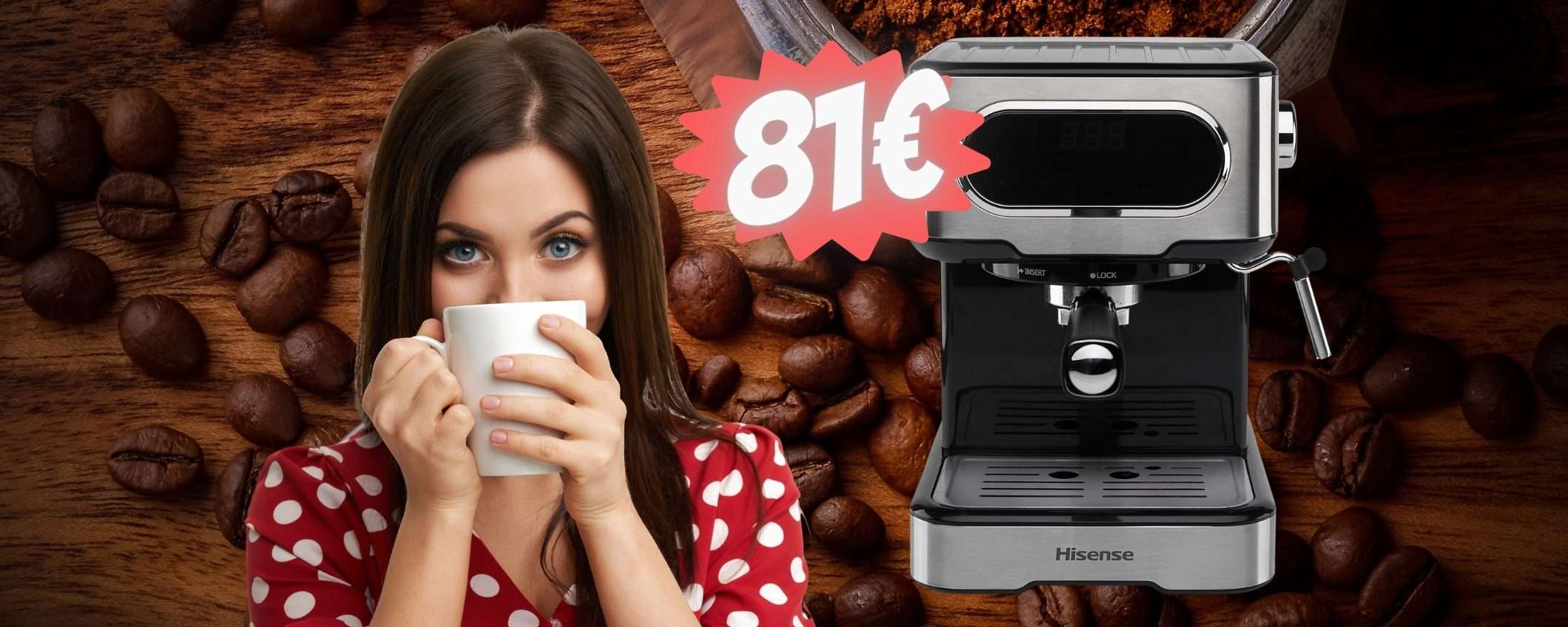 Macchina per caffè e cappuccio by Hisense in SUPER SCONTO (-68€)