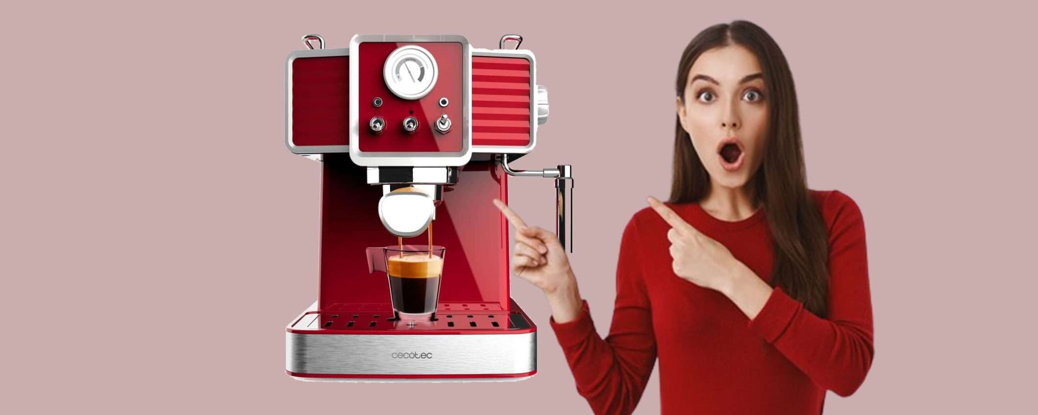 Macchina per caffè espresso e cappuccino: offerta TOP su Amazon