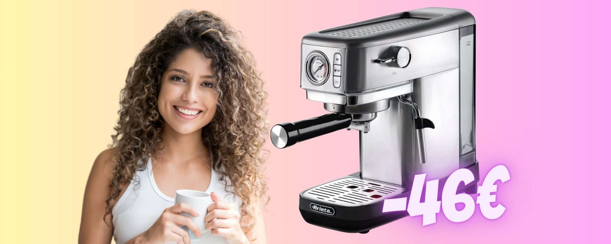 Macchina per espresso Ariete: caffè in polvere e in cialde (-46€)