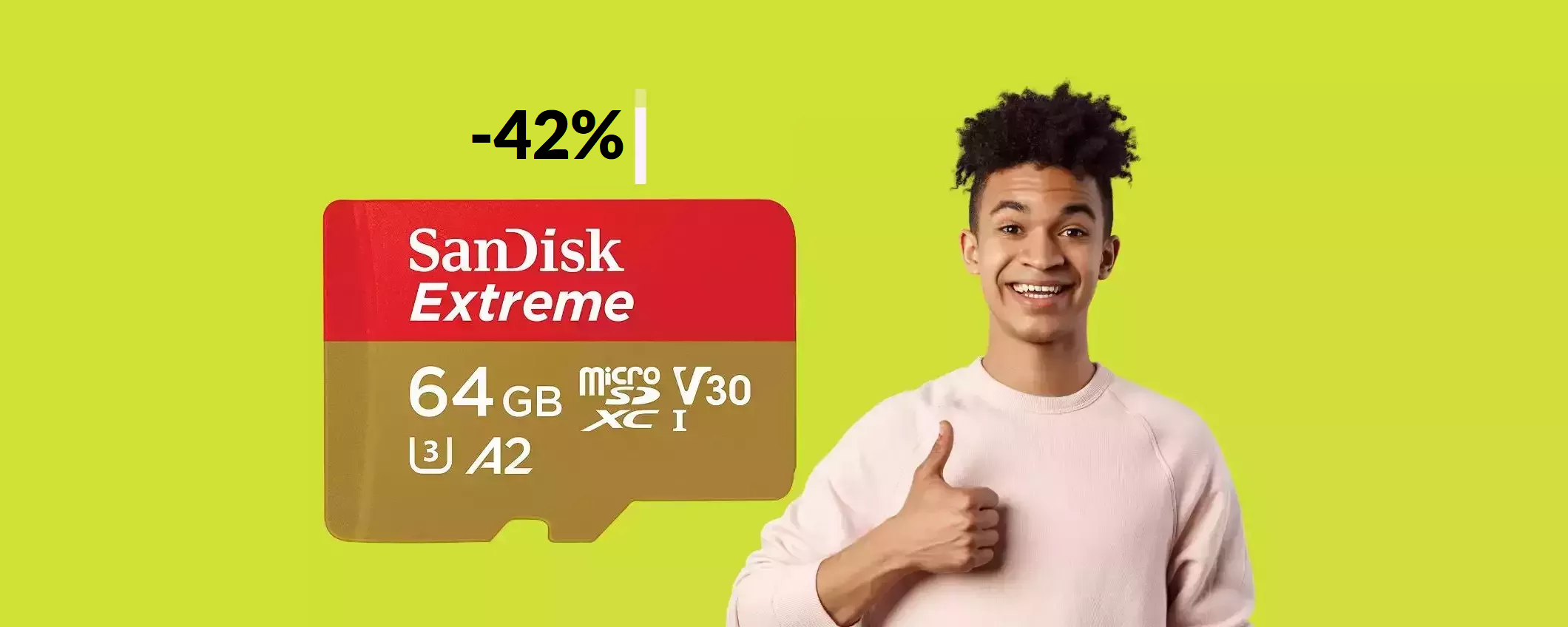 MicroSD 64GB SanDisk: non puoi perderla ad un prezzo di 16€