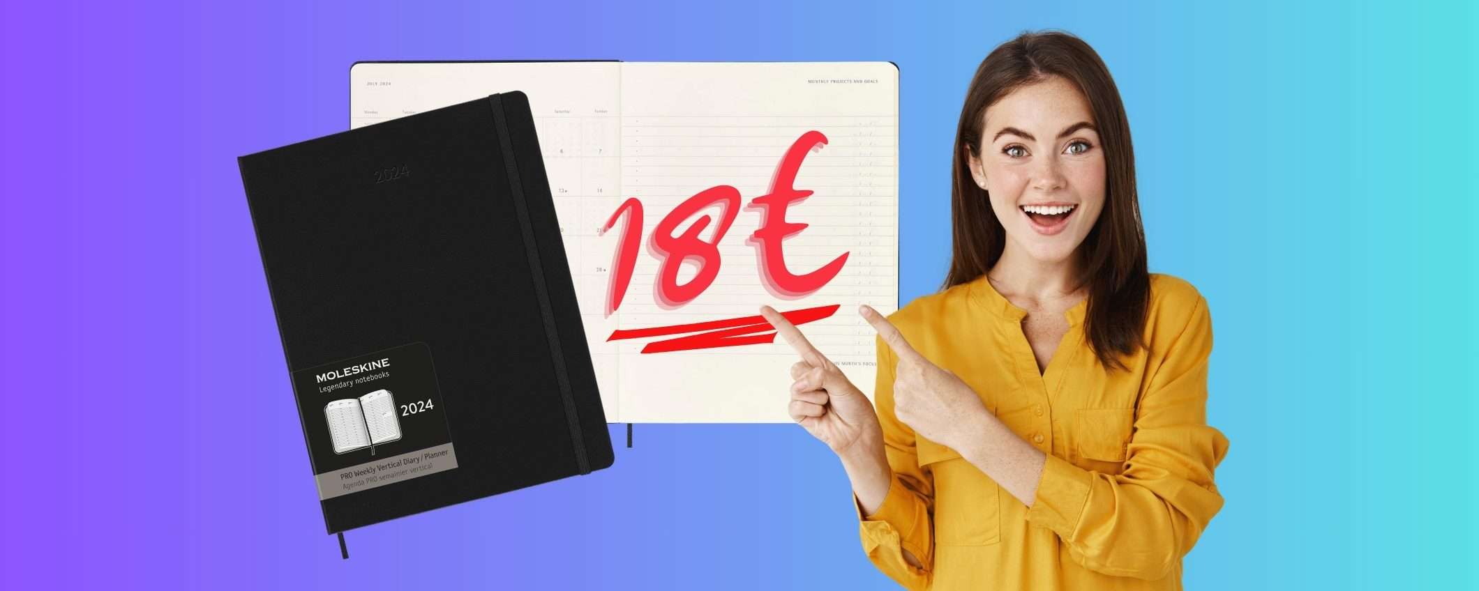 Moleskine: la REGINA delle agende in SCONTO FOLLE al 50%