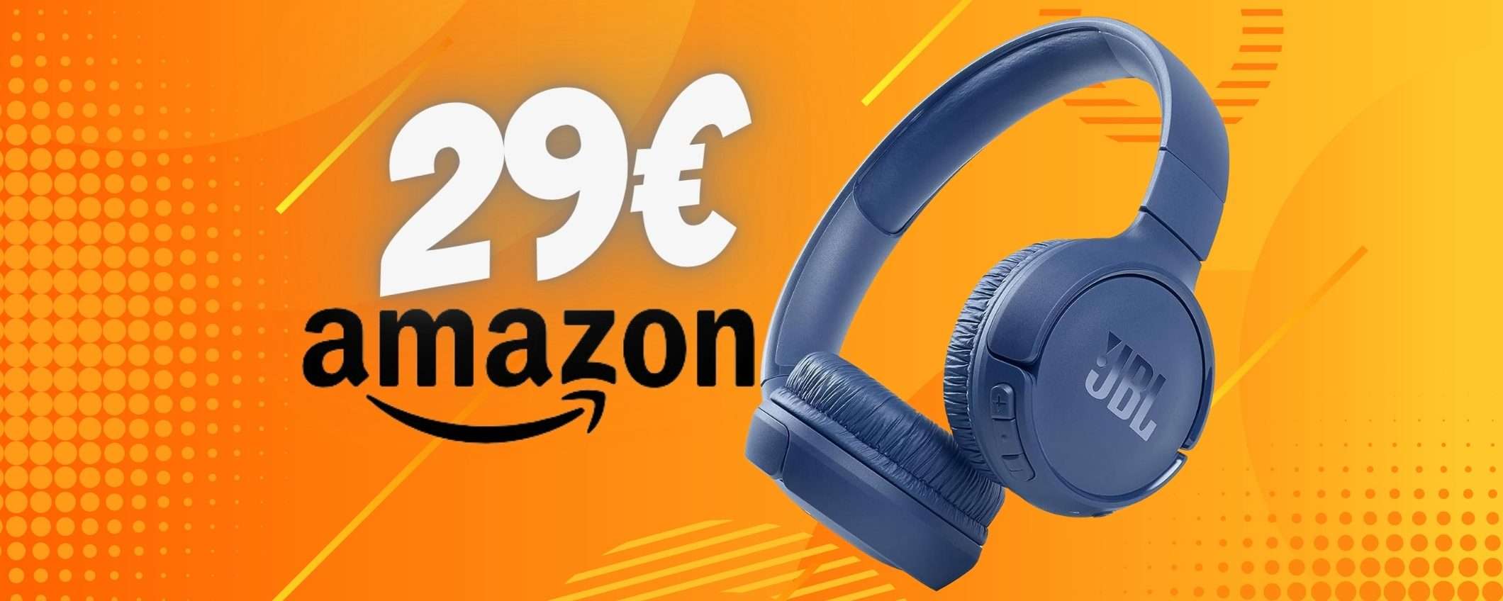 OFFERTA FOLLE di Amazon: solo 29€ per le mitiche JBL Tune 510BT