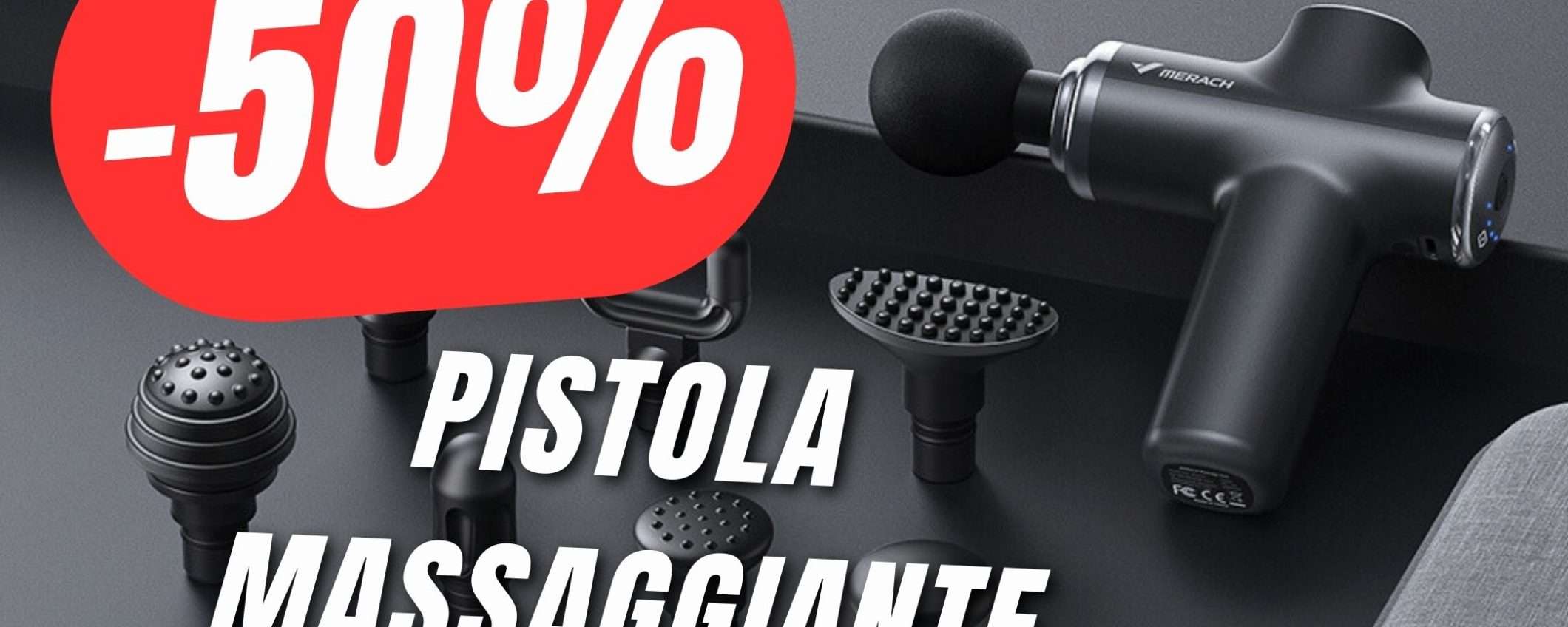 Pistola Massaggiante al 50% in MENO col COUPON