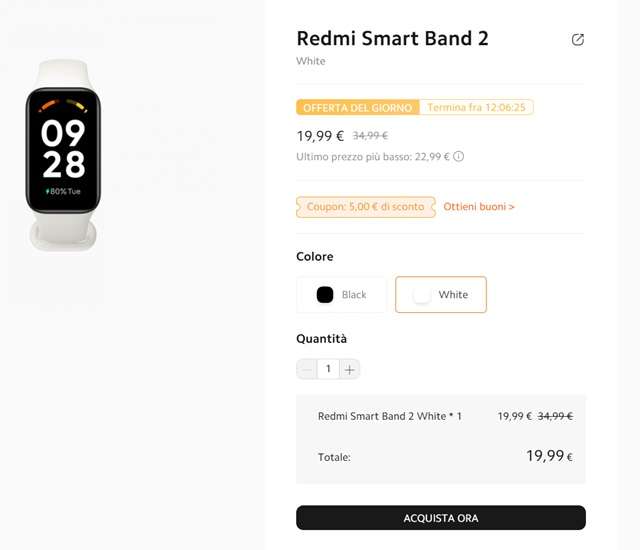 redmi smart band 2 19 euro mi store