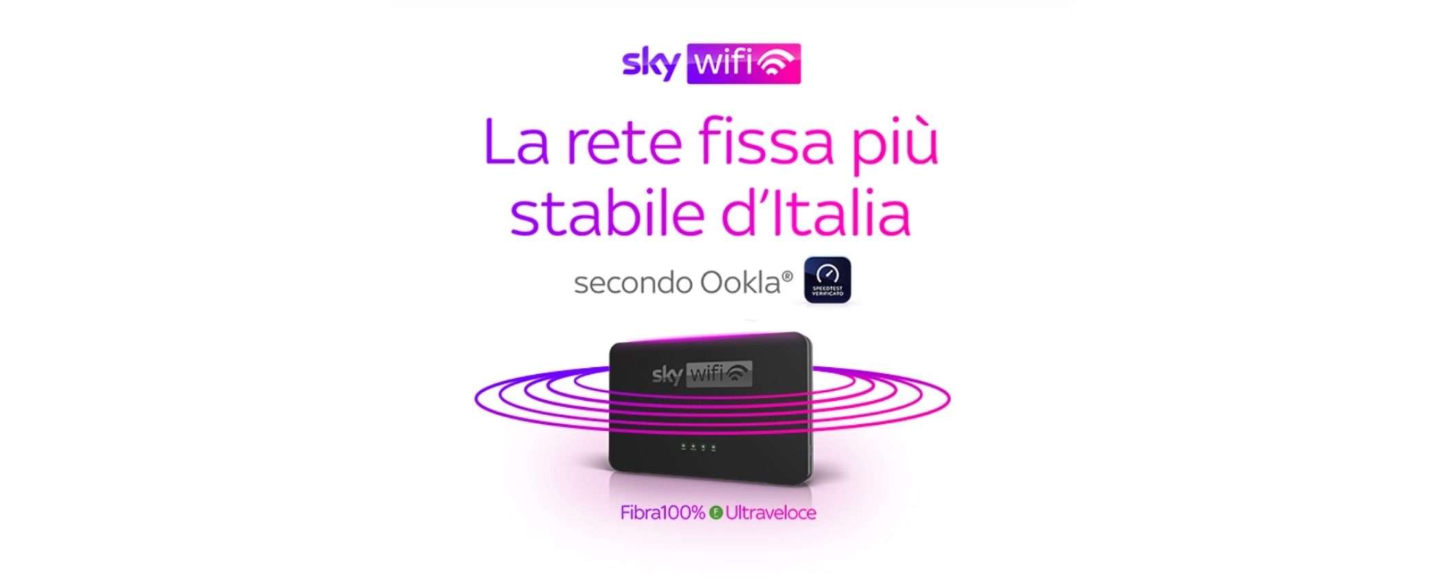 Passa a Sky Wifi: Fibra alla massima velocità a 24,90 euro al mese