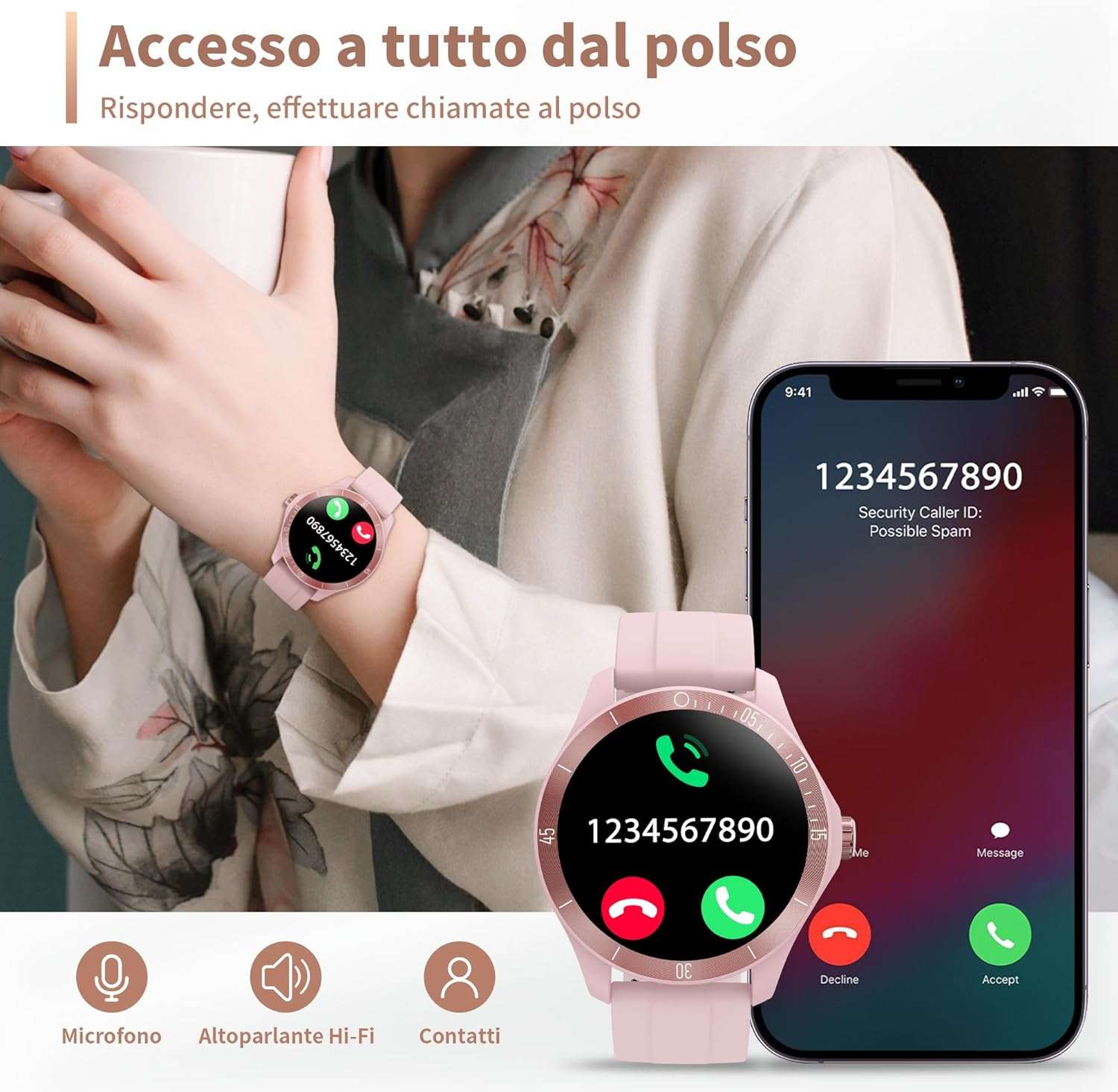 smartwatch-impermeabile-110-profili-sportivi-microfono