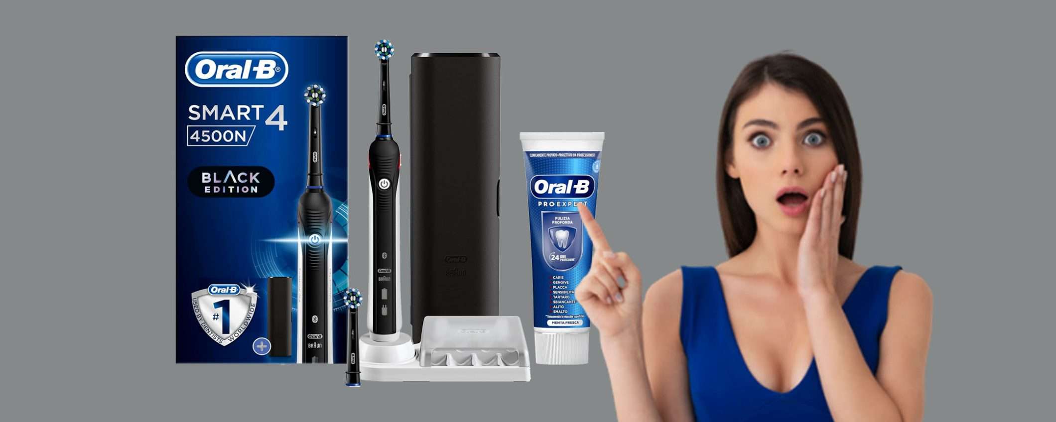 Spazzolino elettrico Oral-B Smart 4 scontato a METÀ PREZZO